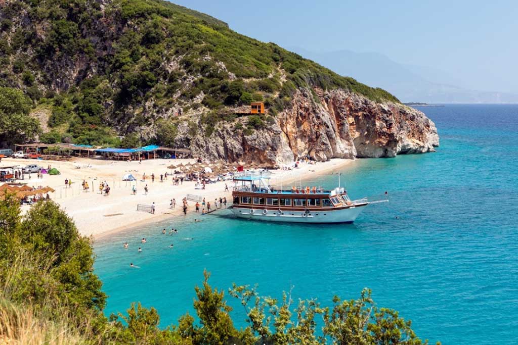 ksamil beach gjipe 0